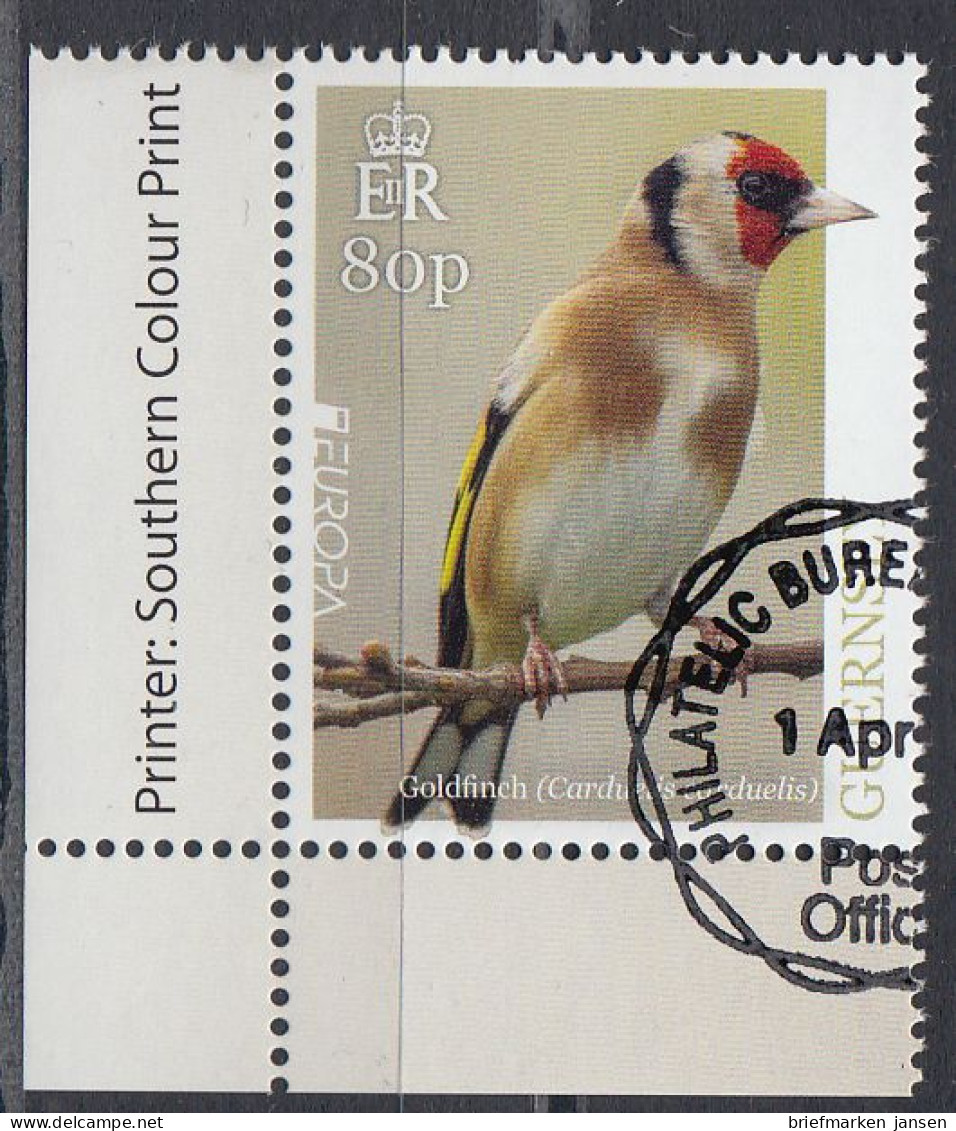 Guernsey MiNr. 1728 Europa 2019, Einheimische Vögel (80) - Guernsey