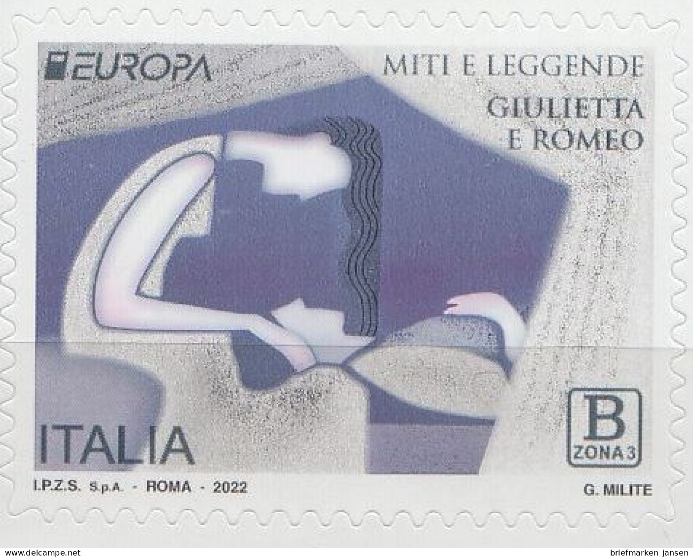 Italien MiNr. 4444 Europa 2022 Die Legende Von Romeo Und Julia (B ZONA 3) - Ohne Zuordnung