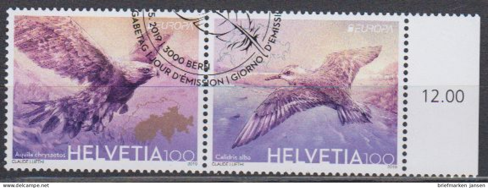 Schweiz MiNr. 2600-2601 Europa 2019 Einheimische Vögel (Zdr.) - Altri & Non Classificati