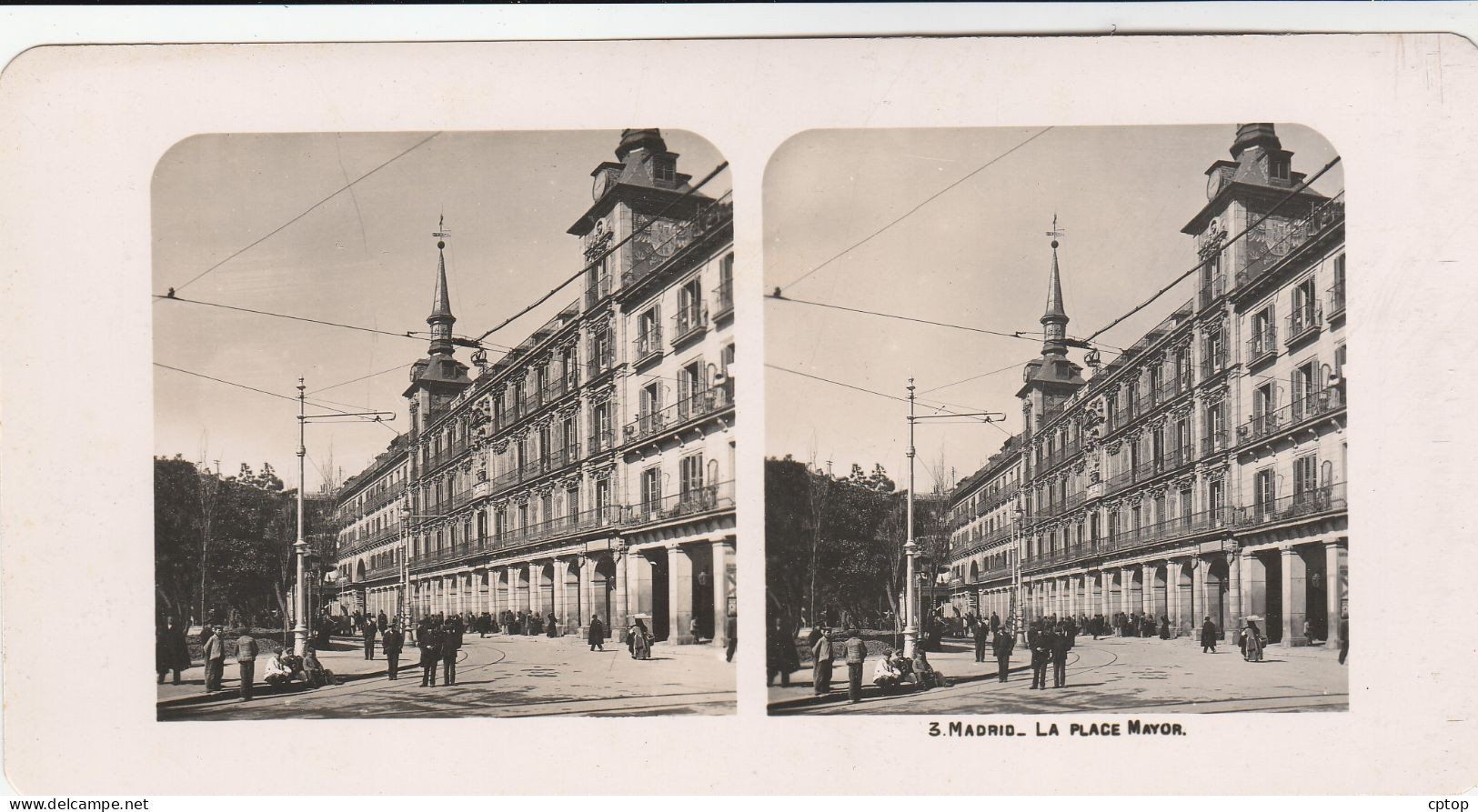 Madrid , La Place Mayor Photo 1905 Dim 18 X 9 Cm - Madrid