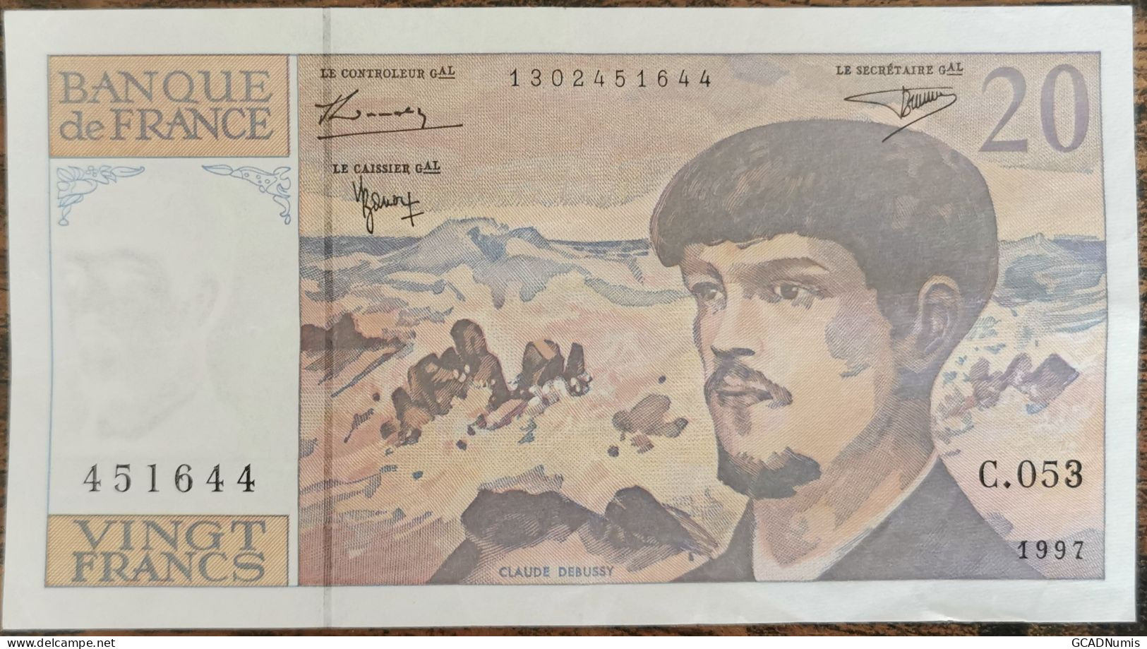 Billet 20 Francs CLAUDE DEBUSSY 1997 FRANCE C.053 - 20 F 1980-1997 ''Debussy''