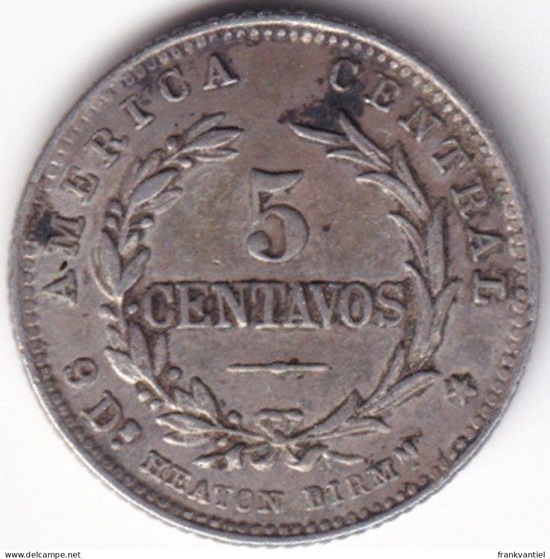 Costa Rica KM-128 5 Centavos 1889 - Costa Rica