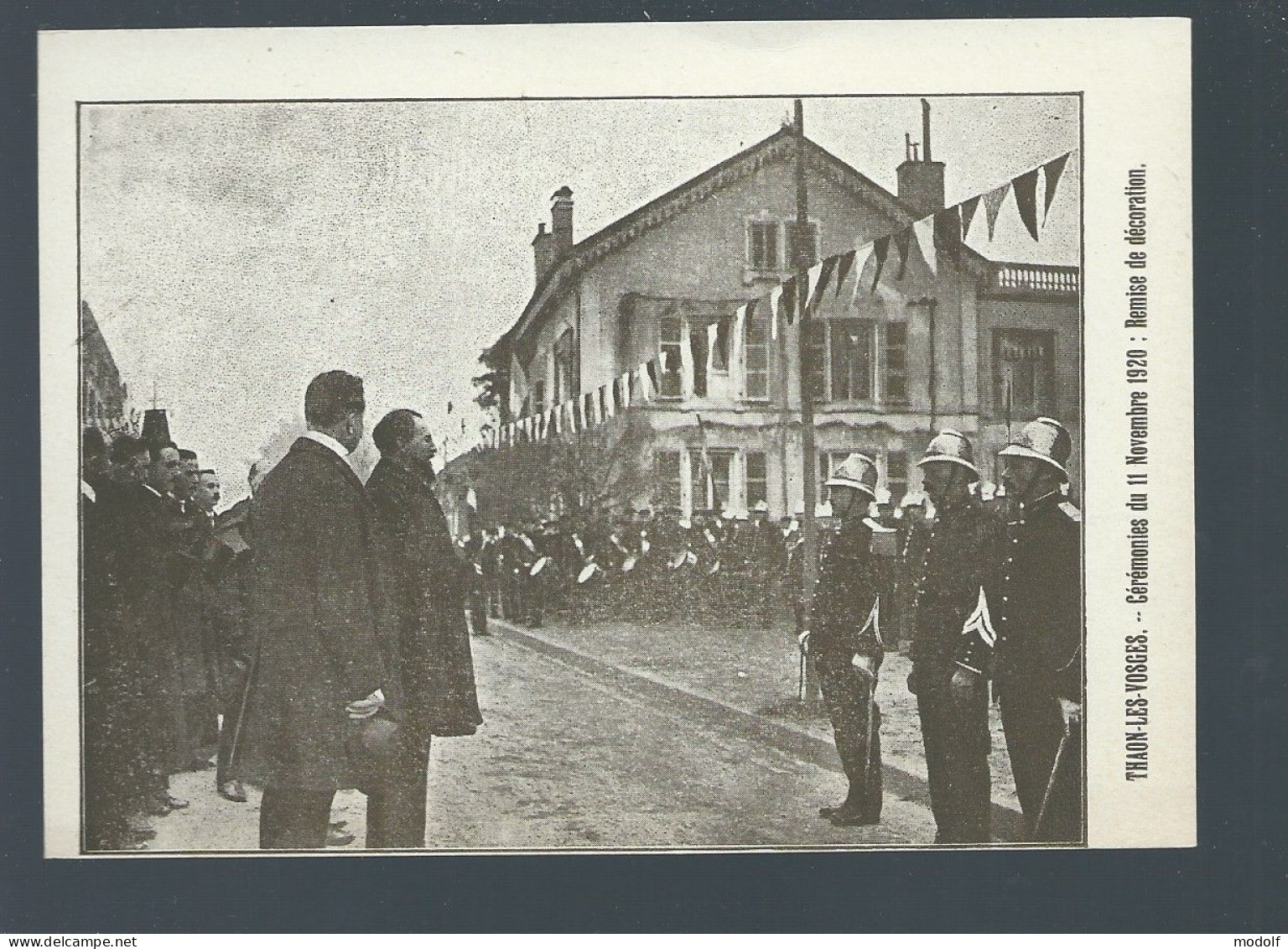 CPA - 88 - Thaon-les-Vosges - Cérémonies Du 11 Novembre 1920 - Remise De Décoration - Non Circulée - Thaon Les Vosges