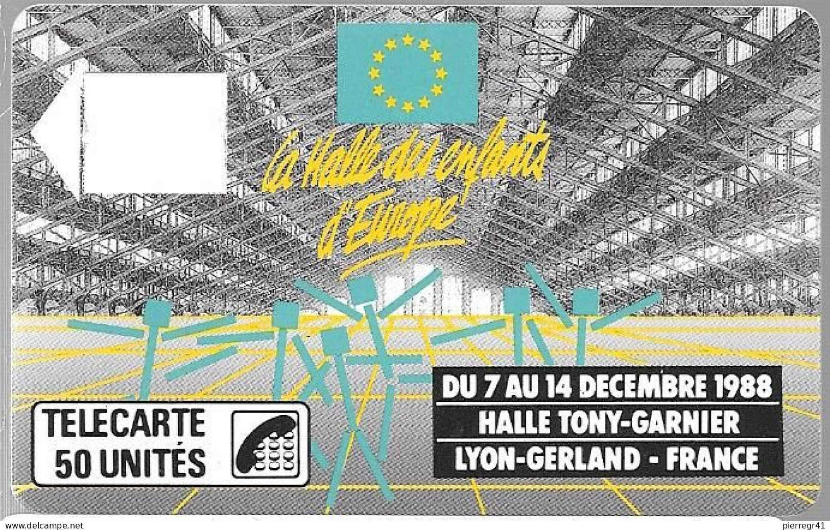 CARTE²°-PUCE-PUBLIC-F41-Avec Logement Puce-LYON-HALLE TONY-GARNIER-TBE NEUF/RARE - 1988