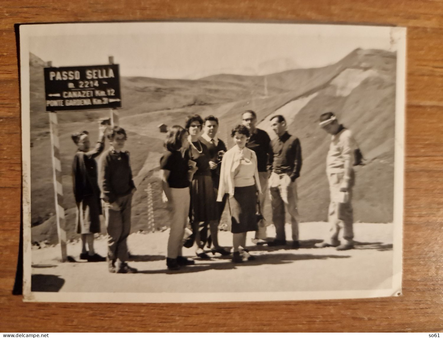 19302. Fotografia D'epoca Passo Sella 1961 - 10,5x7,5 - Orte