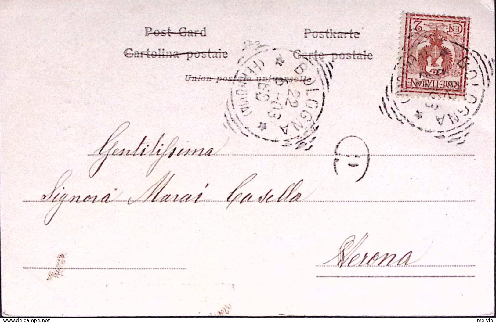 1903-TOSCA E Firma Giacomo Puccini Stampata Su Cartolina Viaggiata - Música