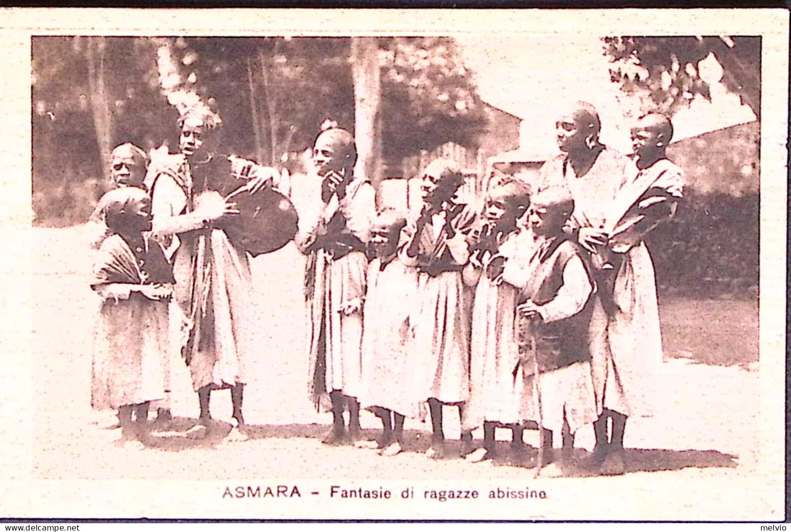 1935-ASMARA FANTASIA Di Ragazze Abissine Viaggiata Posta Militare 104 (5.12) Non - Erythrée