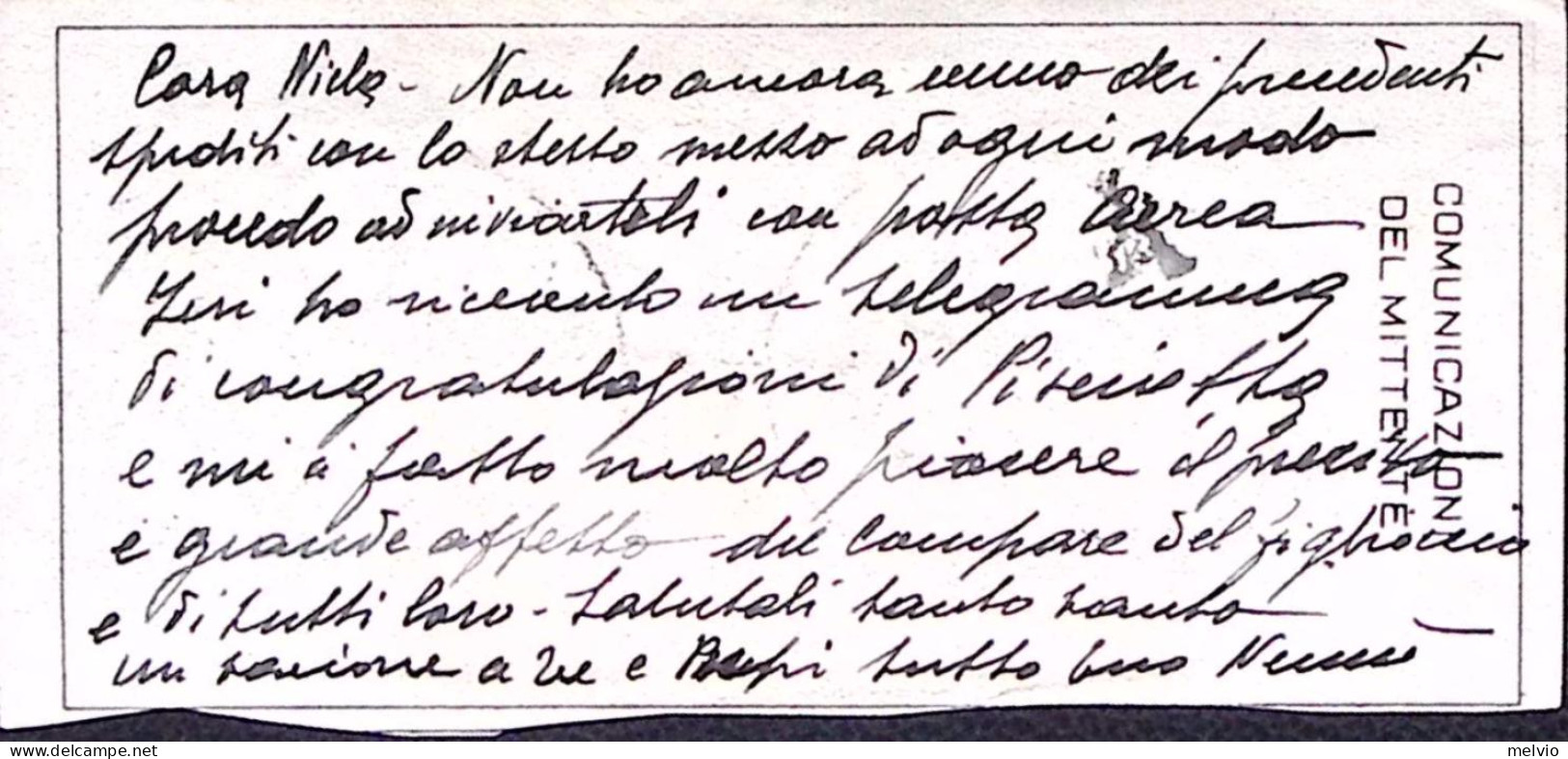 1935-Posta Militare N.ro 70 C.2 (20.10) Su Polizzino Vaglia Affrancato Eritrea C - Erythrée