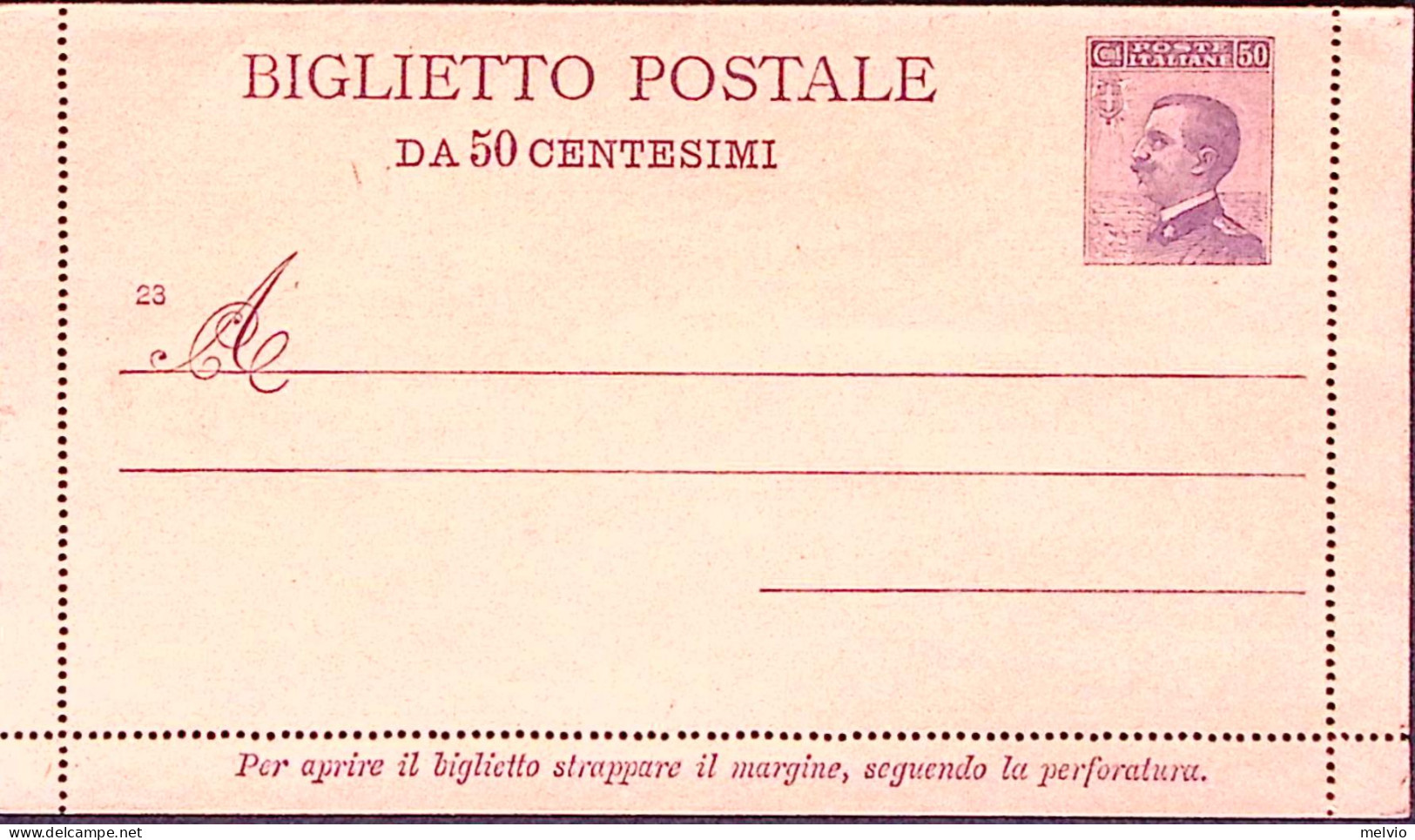 1928-BIGLIETTO POSTALE Michetti C.50 Mill.28 Nuovo - Interi Postali