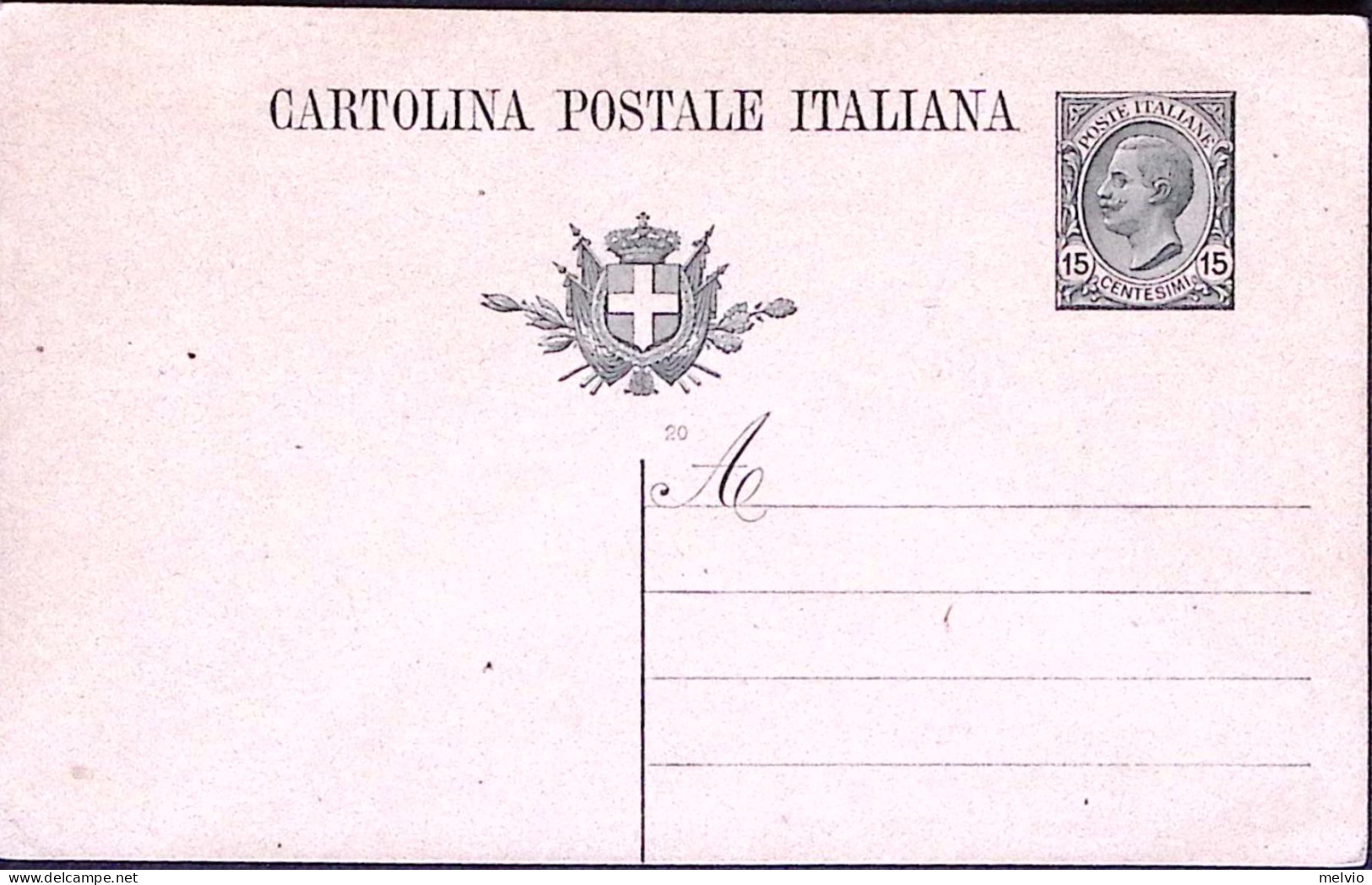 1920-Cartolina Postale Leoni C.15 Mill.20 Nuova - Interi Postali