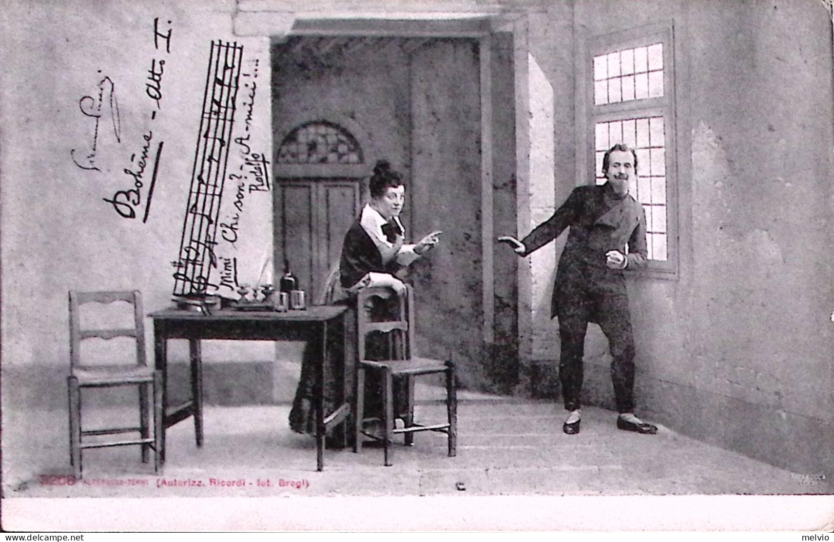 1903-BOEME Scena Atto Primo Ed. Alterocca Nuova - Musica