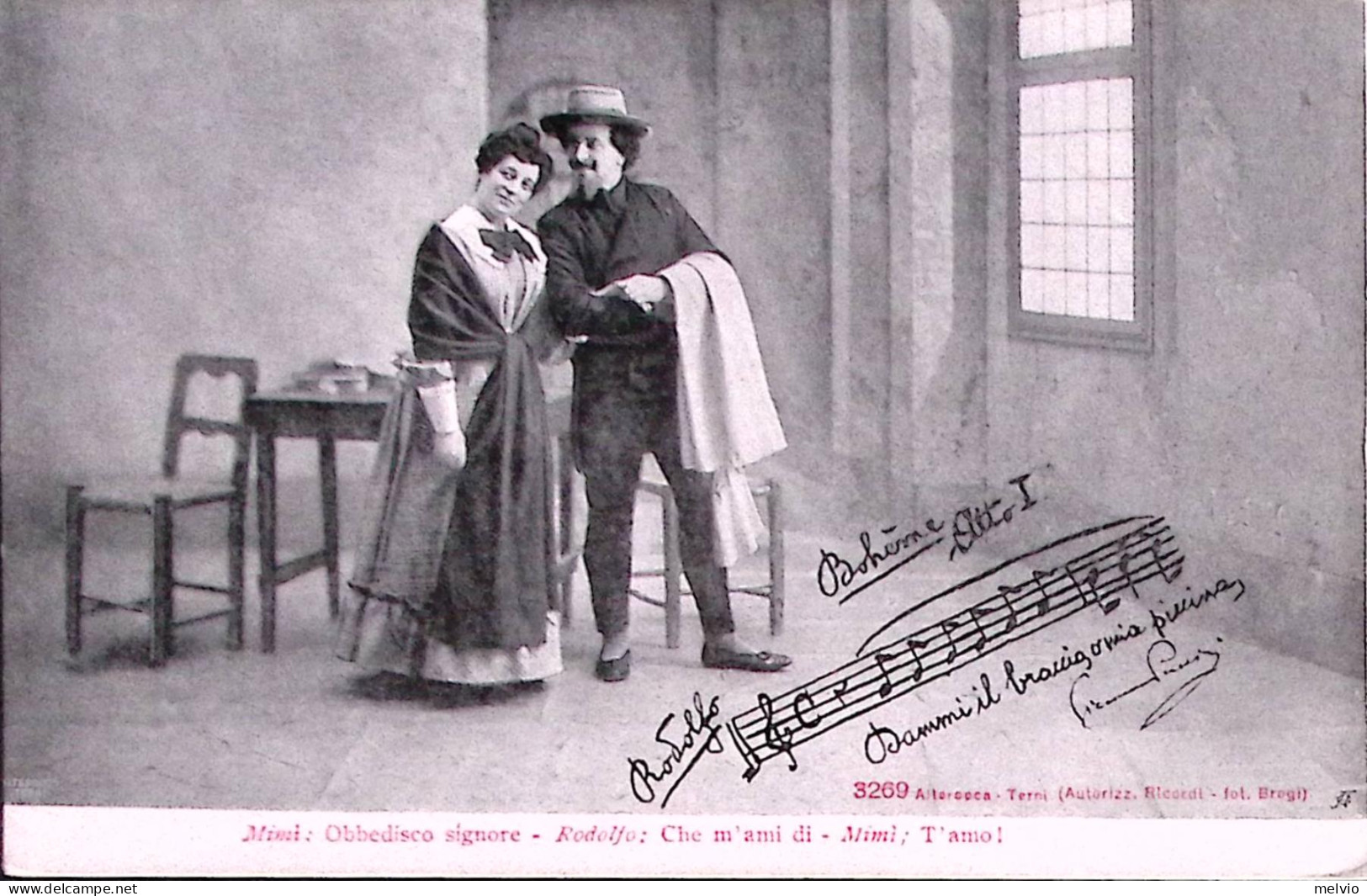 1903-BOEME Scena Atto Primo Ed. Alterocca, Nuova - Muziek