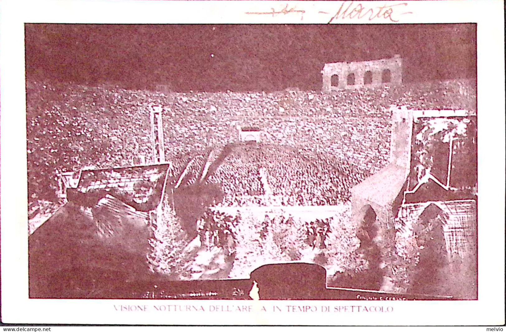 1929-VERONA ARENA Visione Notturna, - Musique