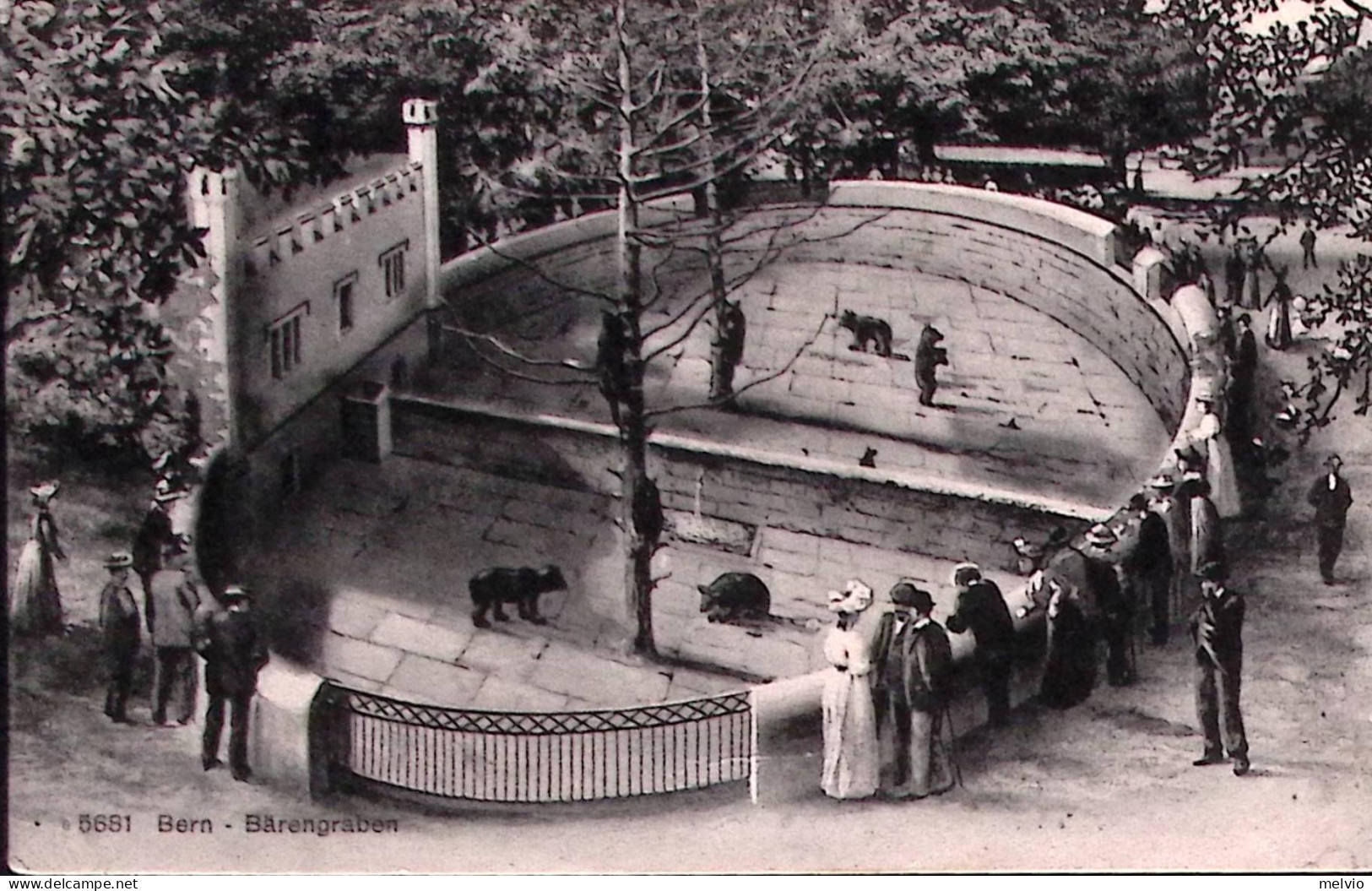 1914-Svizzera Barengraben Berna Viaggiata(3.11 )per L'Italia - Storia Postale