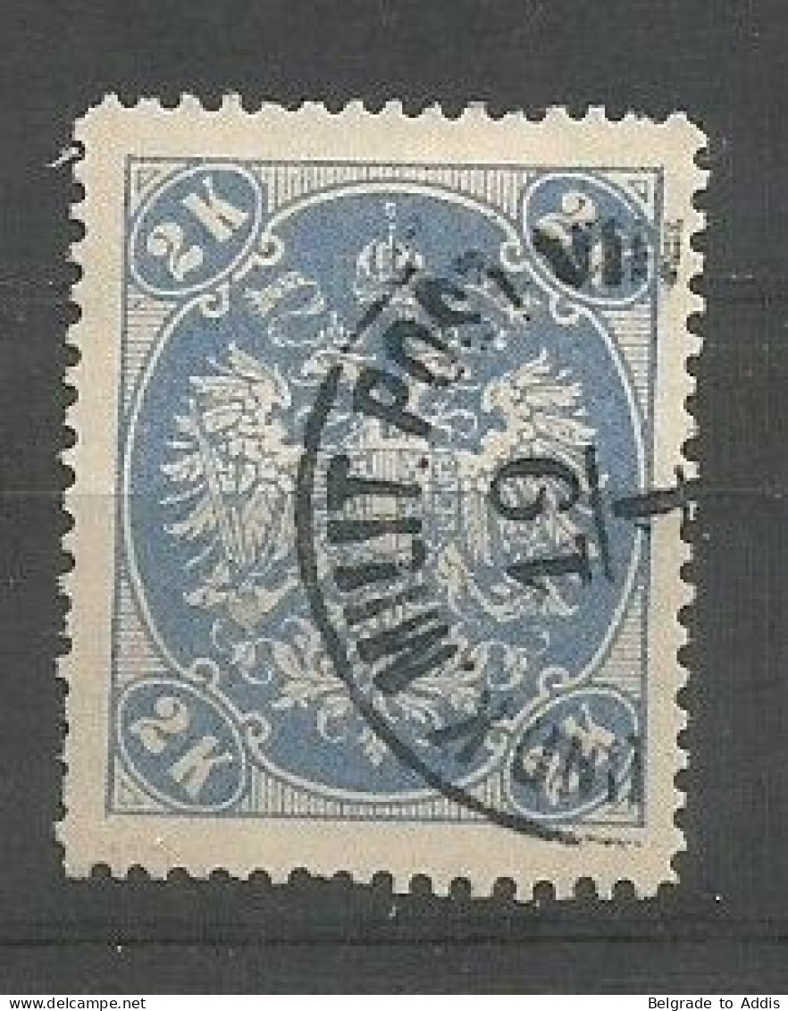 Bosnia Bosnien K.u.K. Austria Hungary Mi.22y Gerriptes Papier Used 1900 Signed Goller BPP - Bosnia Erzegovina