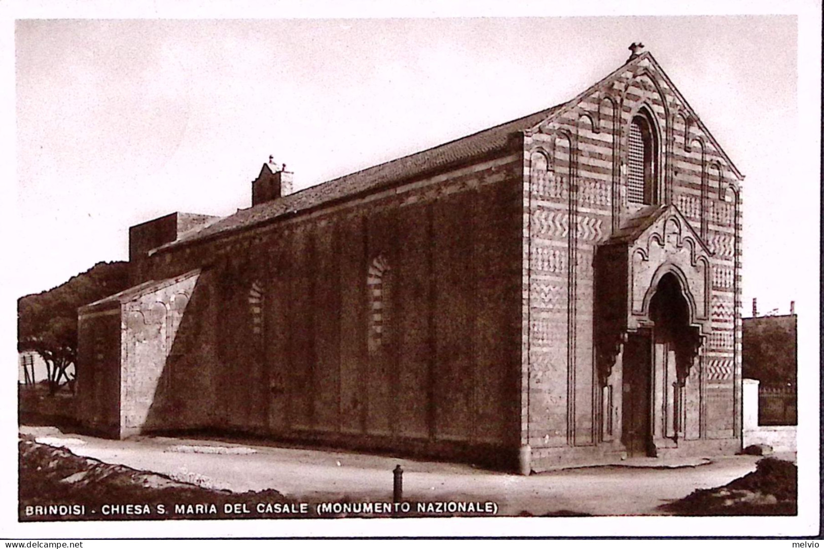 1941-BRINDISI Chiesa S. Maria Del Casale, Viaggiata Posta Militare/n.167 C.2 (18 - Weltkrieg 1939-45