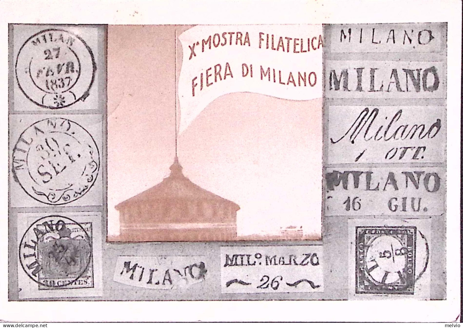 1947-MILANO Fiera Milano, Annullo Speciale, Su Cartolina X MOSTRA FILATELICA - Esposizioni