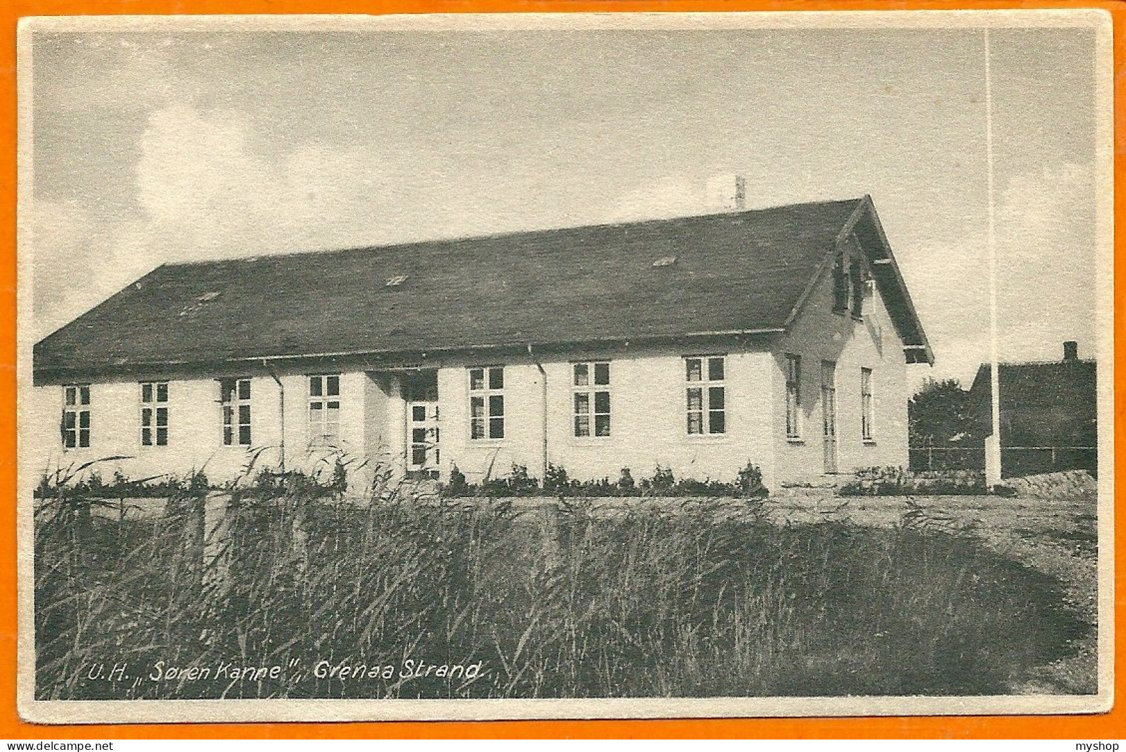 DK128_*   GRENAA STRAND *  U. H. SØRENS KANNE * SENT To FREDERIKSVAERK 1948 - Denmark