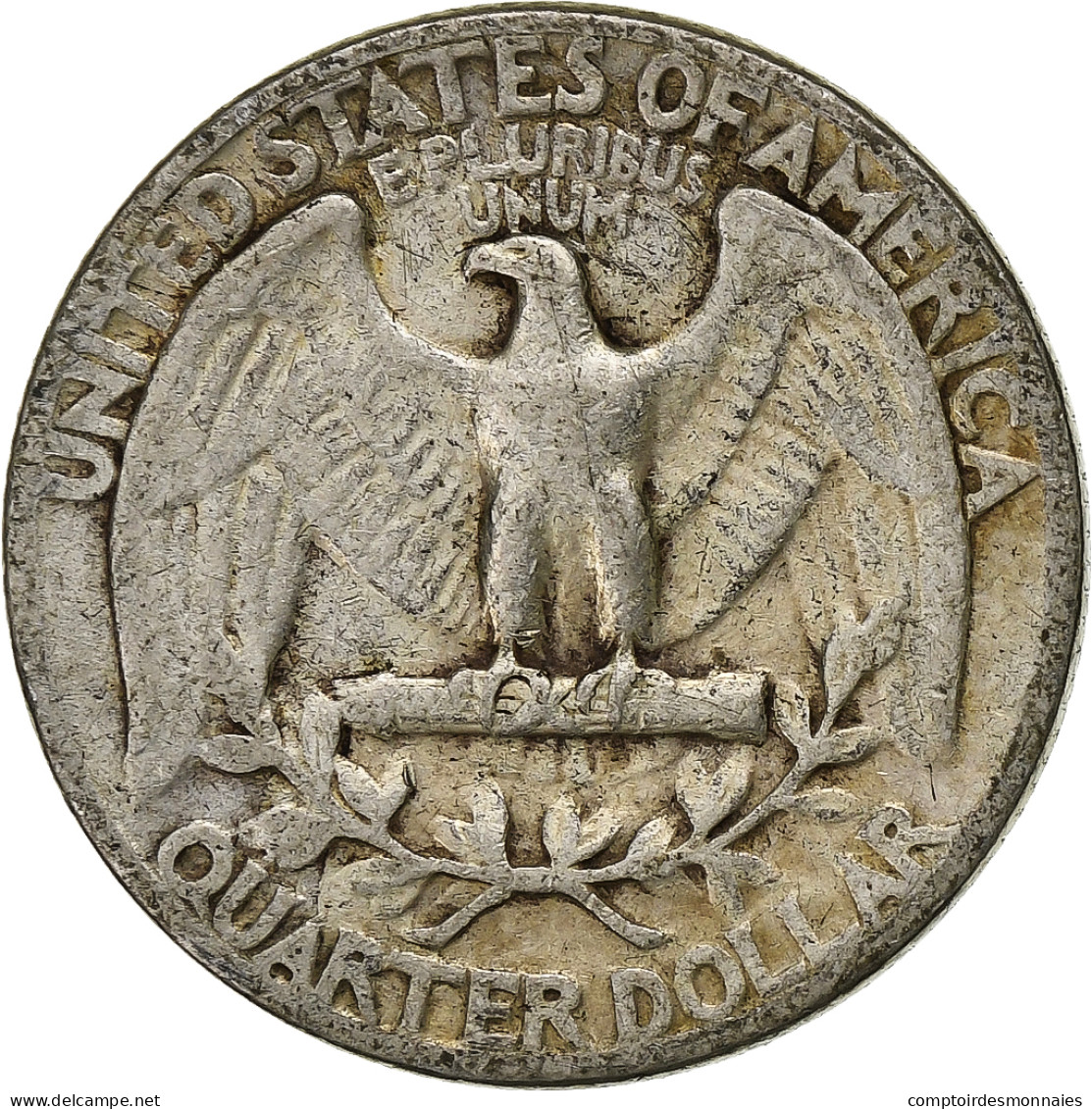 États-Unis, Washington Quarter, Quarter, 1945, Philadelphie, TB, Argent, KM:164 - 1932-1998: Washington