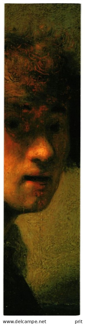 Selbstbildnis Als Junger Mann" 1629 Painting, Painter Rembrandt, Paper Art Bookmark. Publisher Albertina, Vienna Austria - Bookmarks