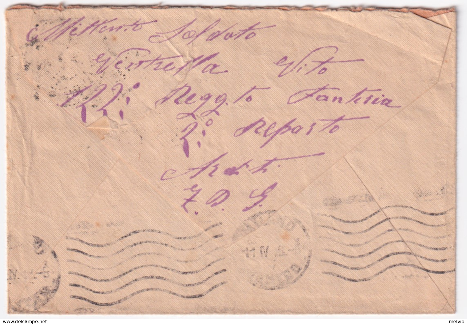 1918-Posta Militare/180 C.2 (9.4) Su Busta - Poststempel