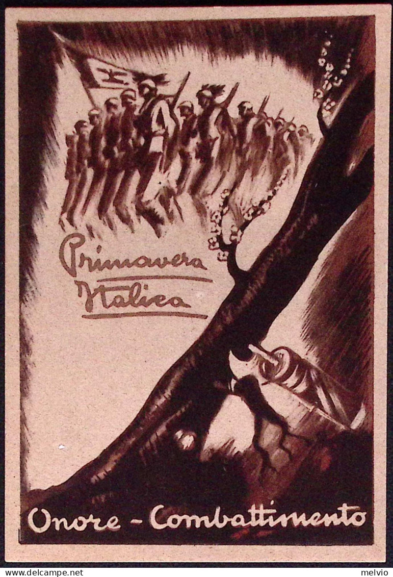 1944-RSI "Onore-Combattimento" Primavera Italica. RR - Patriottiche