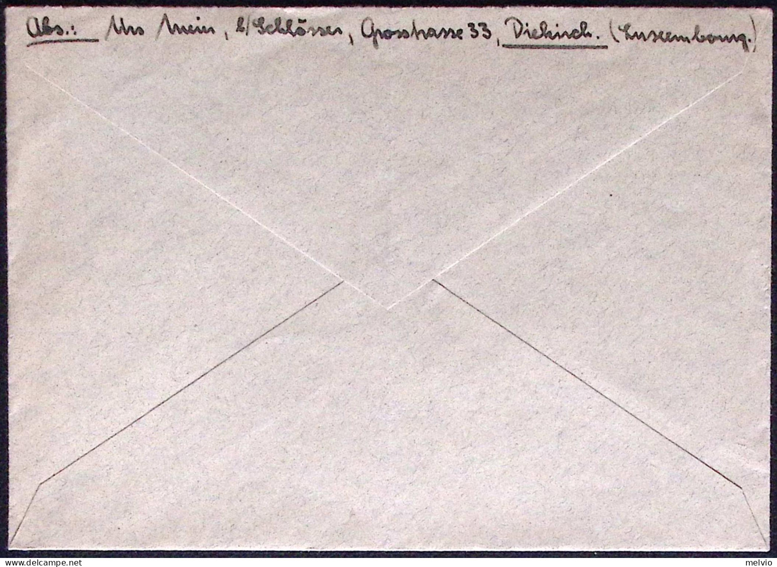 1947-Lussemburgo Lettera Per La Svizzera Affr. 3,50fr. Gen.Patton Isolato - Otros & Sin Clasificación