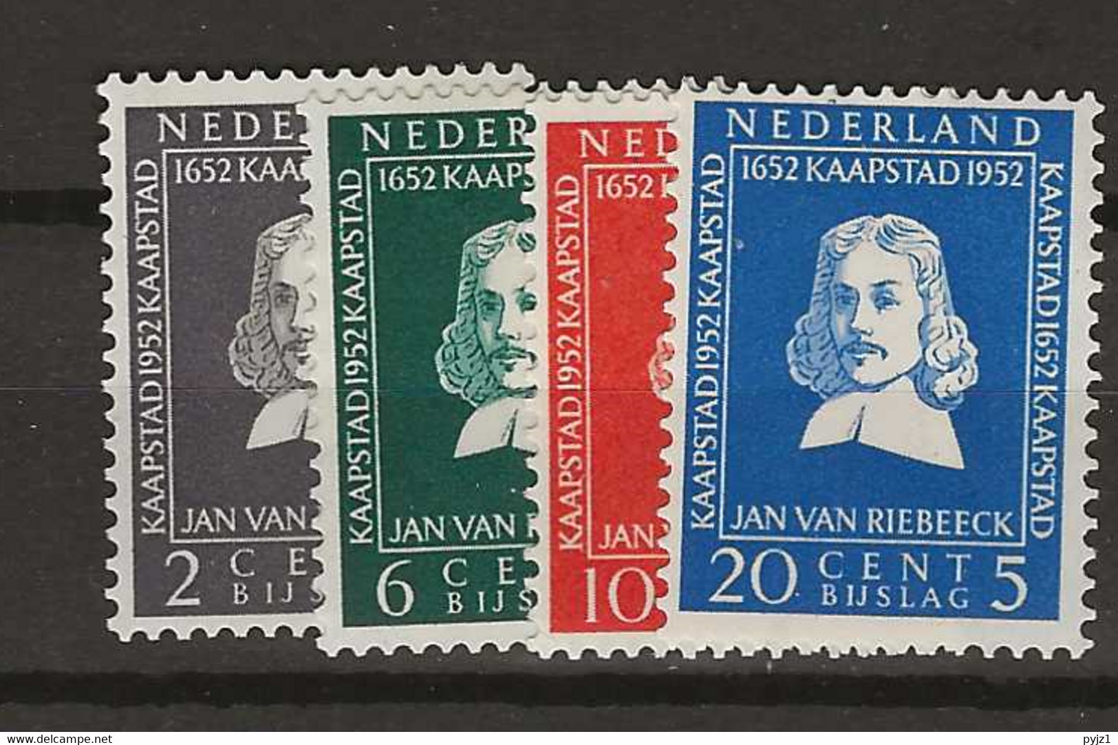 1952 MH  Nederland, NVPH 578-81 (plakker) - Nuevos