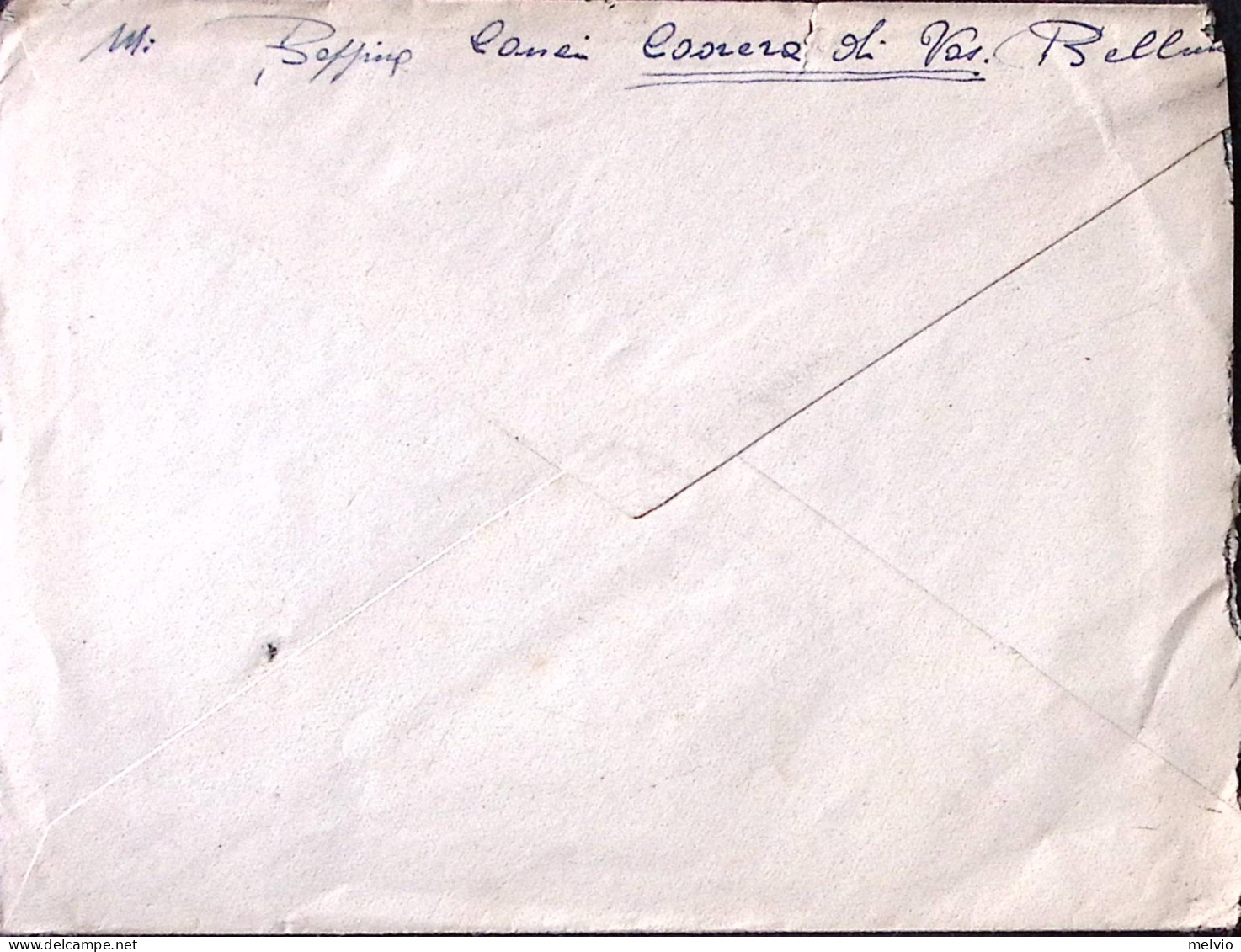 1944-Segnatasse C.10 E 20 (35/6) Apposti A Tresigallo Su Busta Con Affr. Insuffi - Poststempel
