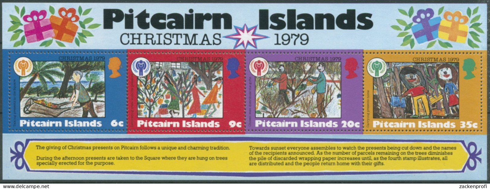 Pitcairn 1979 Weihnachten Int. Jahr Des Kindes Block 5 Postfrisch (C28604) - Pitcairn Islands