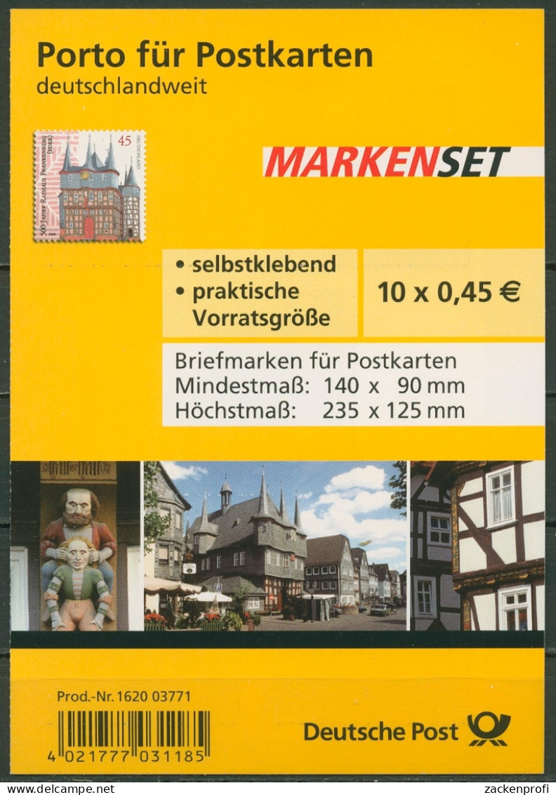 Bund Markenheftchen 2009 Frankenberg MH 78 (2718) Postfrisch (C17399) - Andere & Zonder Classificatie