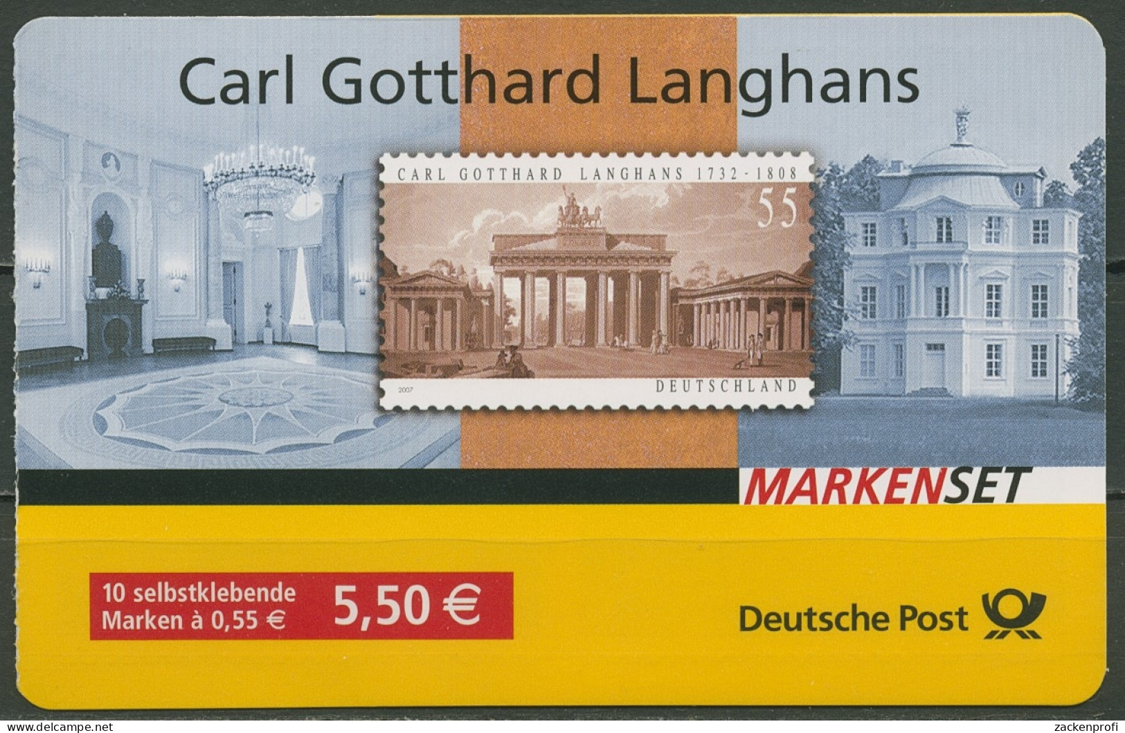 Bund Markenheftchen 2007 Carl G. Langhans MH 70 (2636) Postfrisch (C17387) - Other & Unclassified