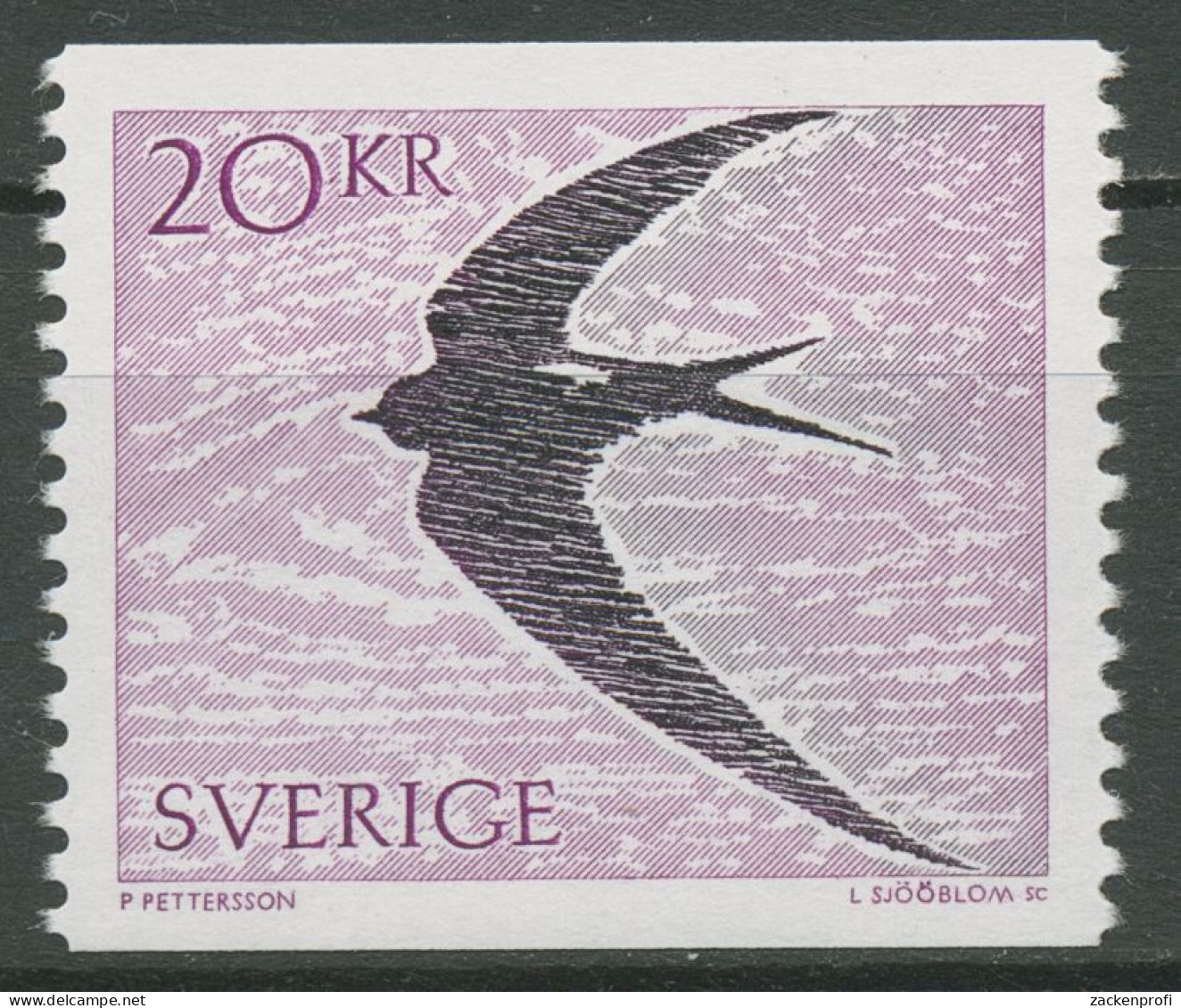 Schweden 1988 Tiere Vögel Mauersegler 1504 Postfrisch - Unused Stamps
