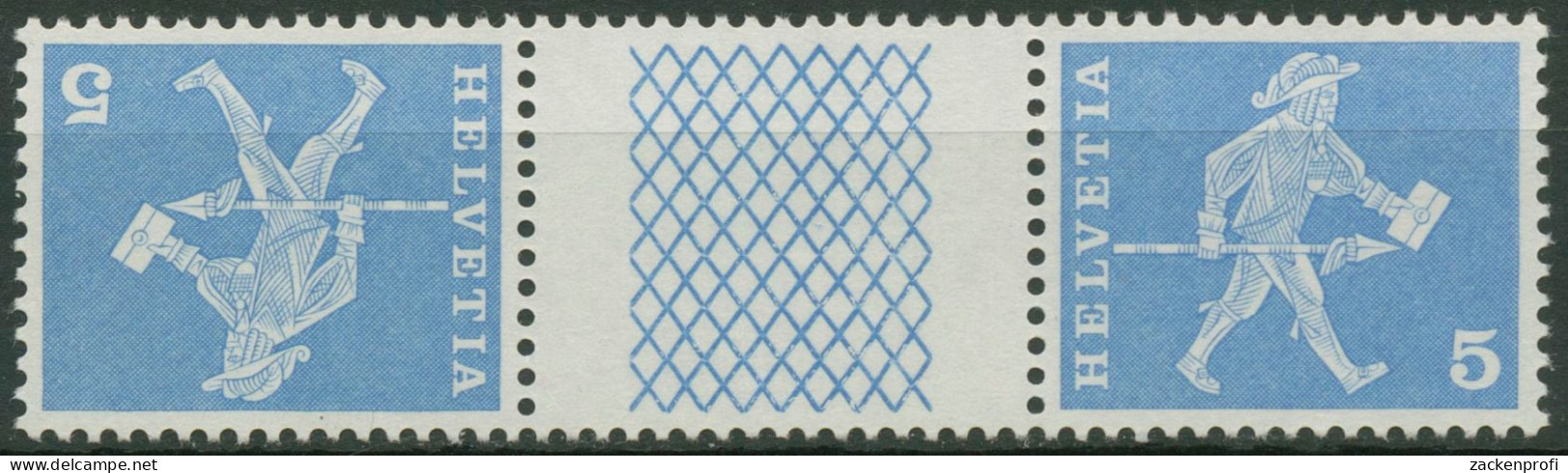 Schweiz 1960 Postmotive Standesläufer 696 Kehrdruck KD 20 X G Postfrisch - Unused Stamps