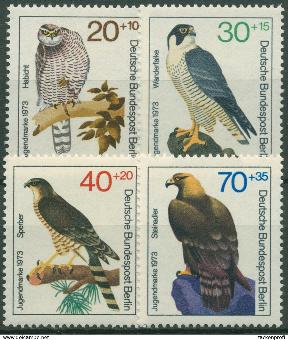 Berlin 1973 Tiere Vögel Greifvögel 442/45 Postfrisch - Unused Stamps