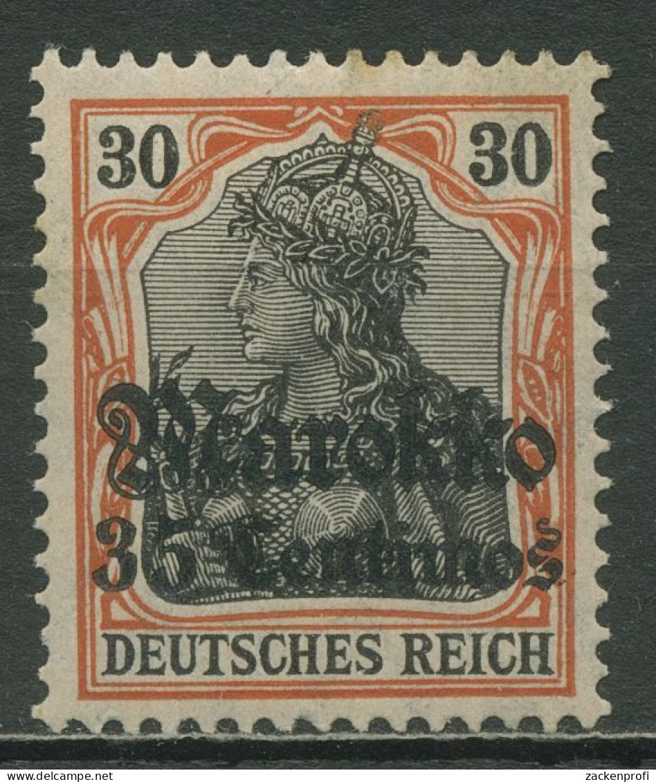 Deutsche Post In Marokko 1911/19 Germania Mit Aufdruck 51 X Mit Falz - Marokko (kantoren)