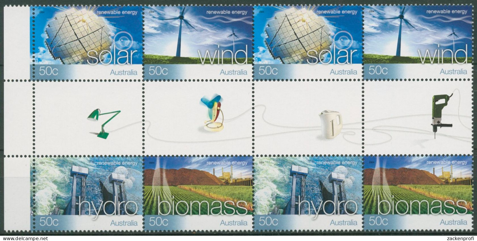 Australien 2004 Erneuerbare Energiequellen 2298/01 ZD ZS Postfrisch (C40378) - Mint Stamps