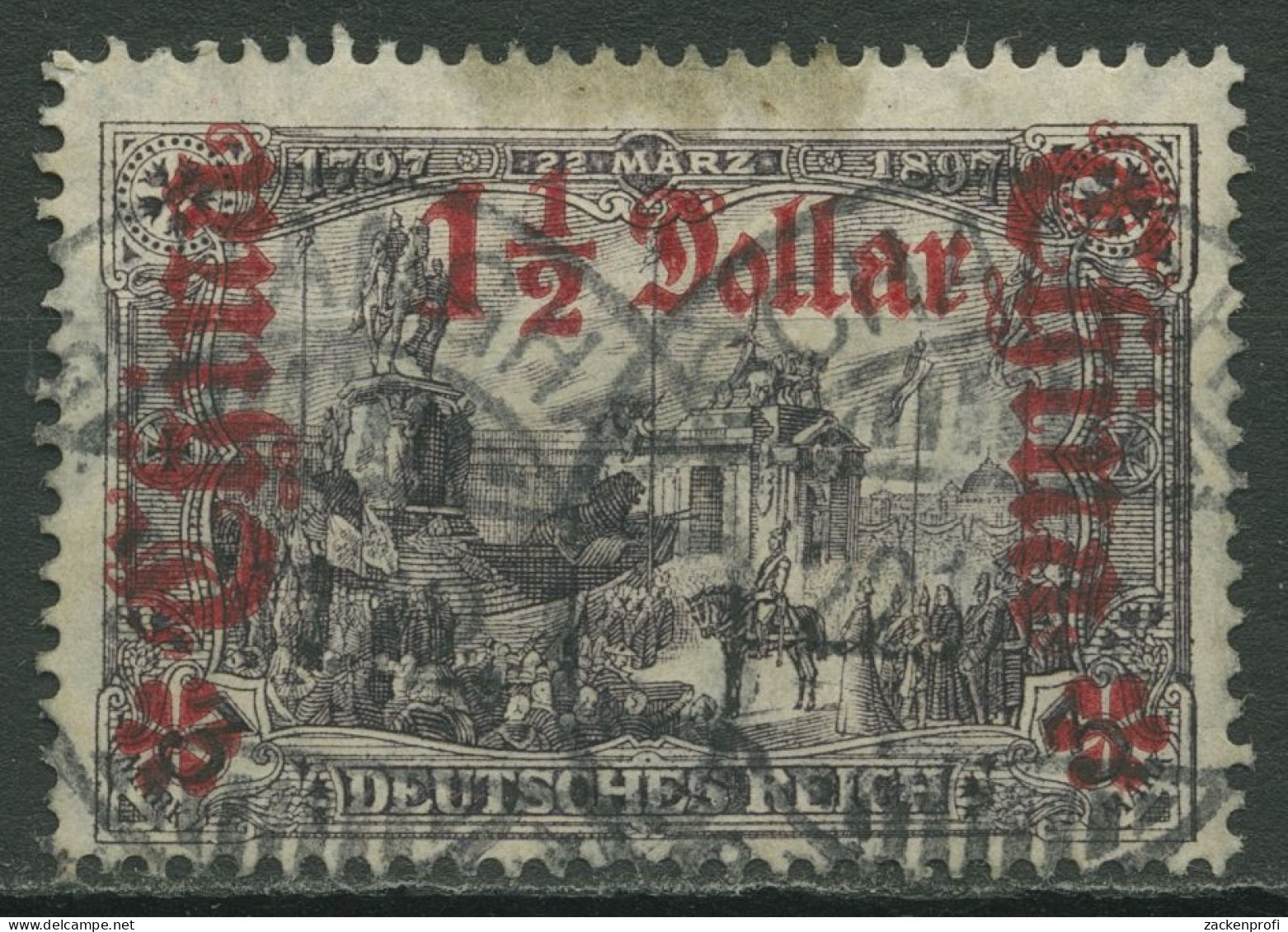 Deutsche Post In China 1906/19 Mit Aufdruck 46 I A A Gestempelt Geprüft - Cina (uffici)
