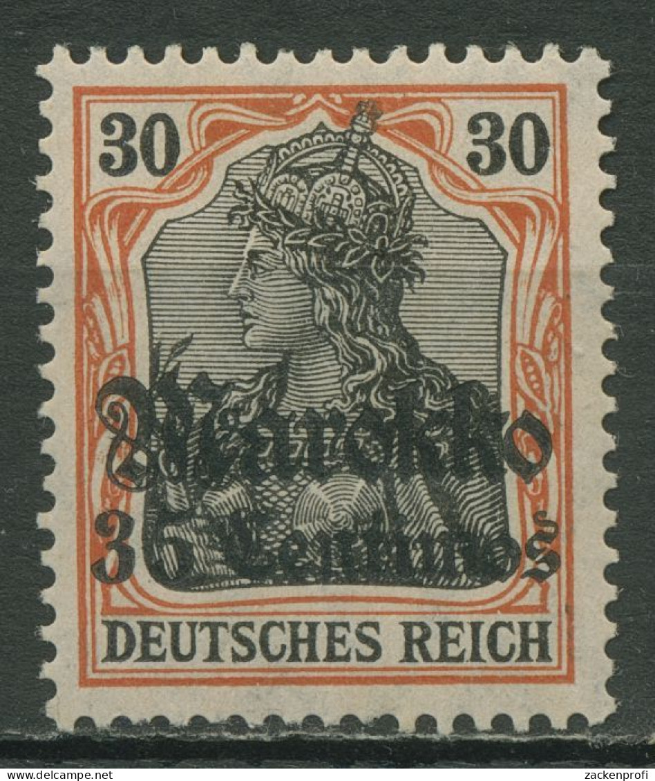 Deutsche Post In Marokko 1911/19 Germania Mit Aufdruck 51 X Mit Falz Geprüft - Marruecos (oficinas)