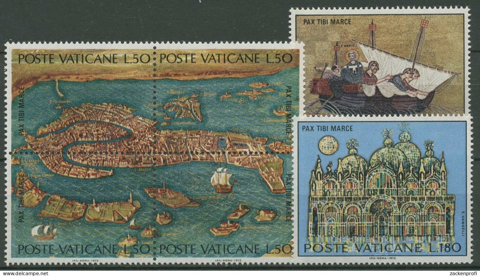 Vatikan 1972 UNESCO-Aktion `Rettet Venedig` 599/04 Postfrisch - Nuovi