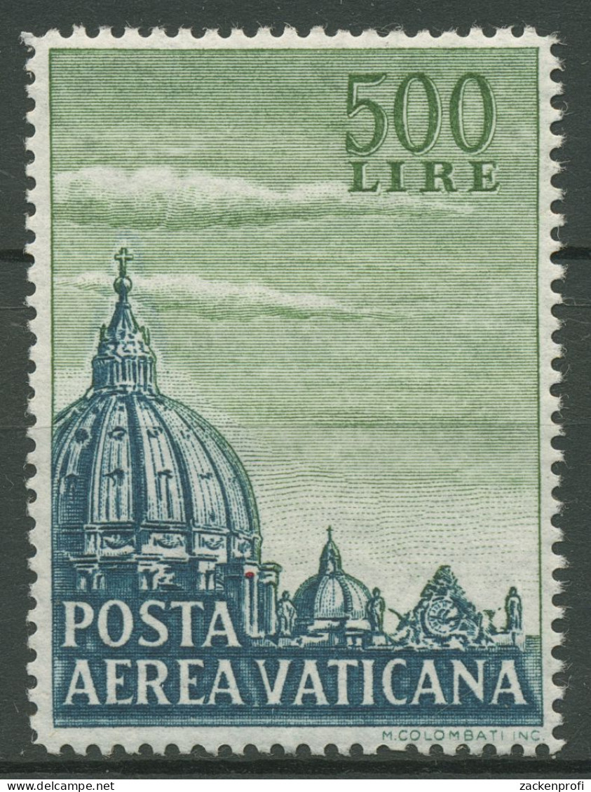 Vatikan 1958 Flugpostmarke Peterskirche 280 Y A Postfrisch - Unused Stamps