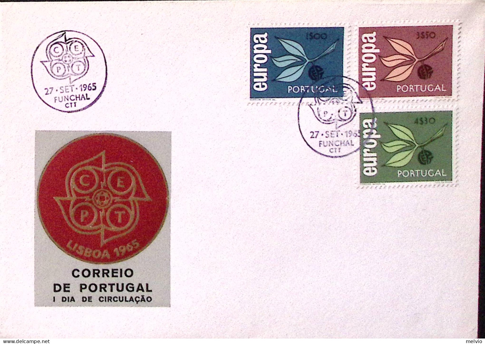 1965-PORTOGALLO Europa1965 Serie Cpl. (974/6) Su Fdc - FDC