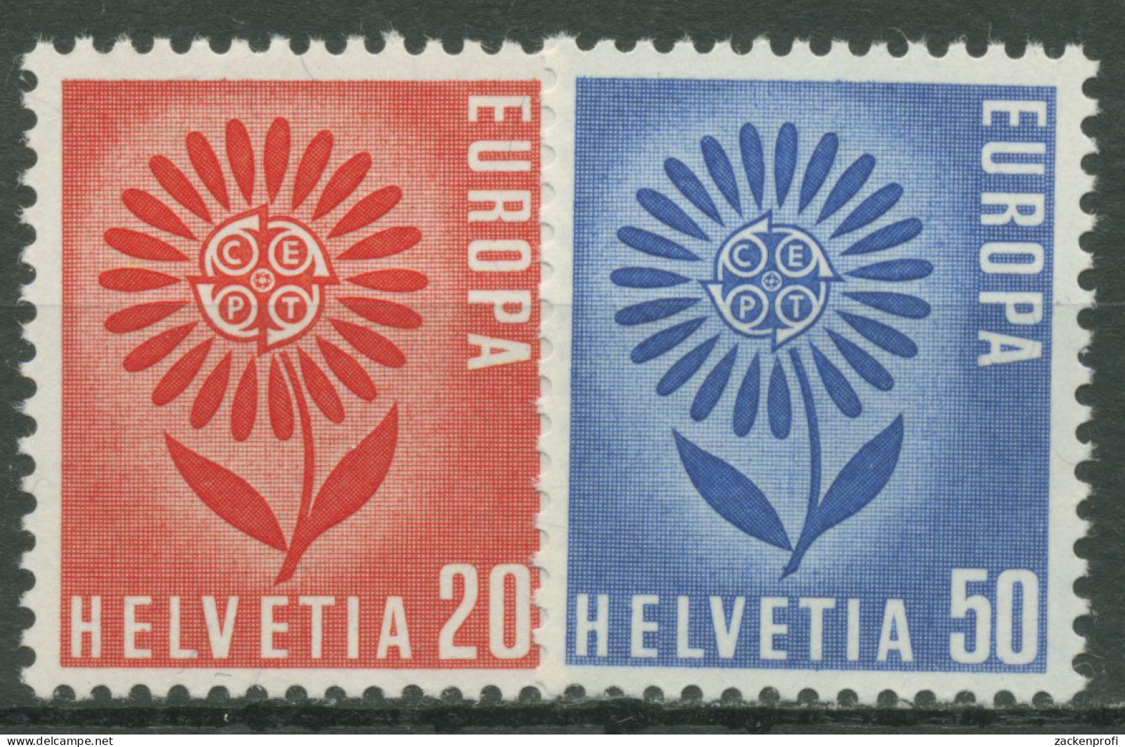 Schweiz 1964 Europa CEPT Stilisierte Blume 800/01 Postfrisch - Ungebraucht