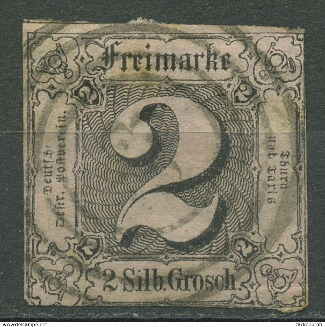 Thurn Und Taxis 1852/58 2 Silbergroschen 5 Gestempelt, Kleiner Fehler - Other & Unclassified