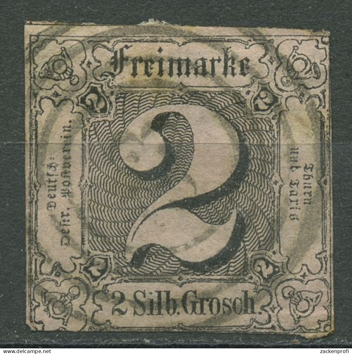 Thurn Und Taxis 1852/58 2 Silbergroschen 5 Gestempelt, Kleiner Fehler - Altri & Non Classificati