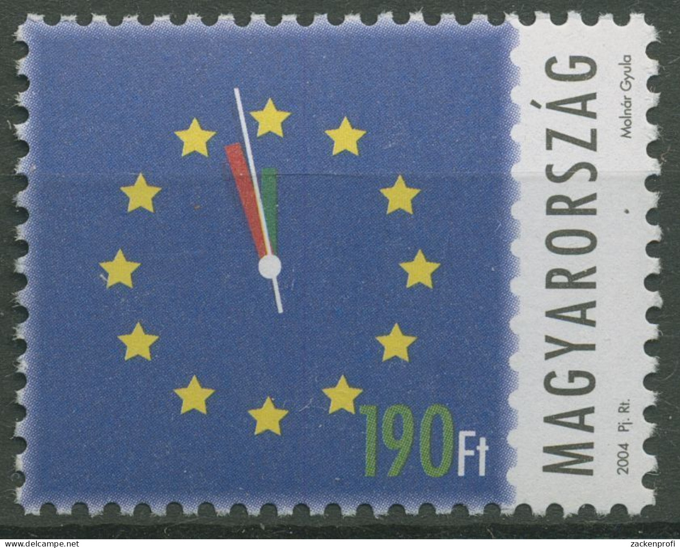 Ungarn 2004 Aufnahme In Die Europäische Union Ziffernblatt 4844 Postfrisch - Ungebraucht
