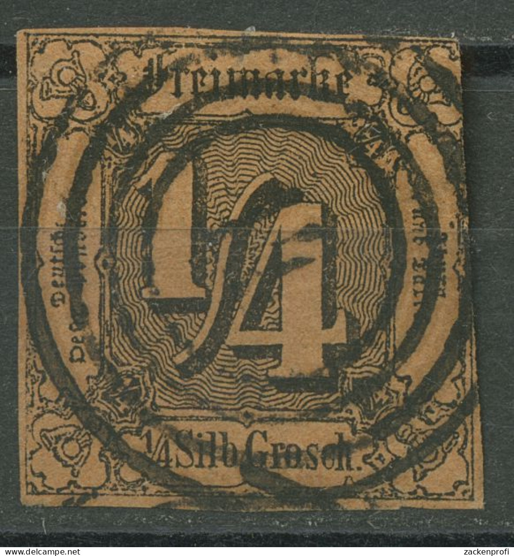 Thurn Und Taxis 1854 1/4 Silbergroschen 1 Gestempelt - Usados