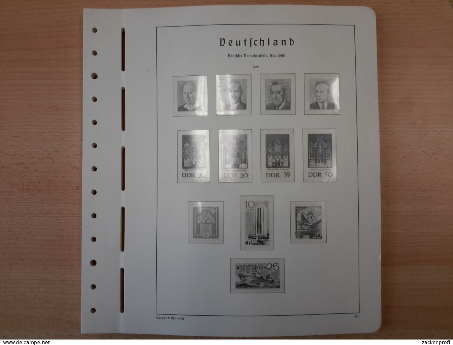 LEUCHTTURM Vordrucke DDR 1976/79 SF Gebraucht, Neuwertig (Z1274) - Pre-printed Pages