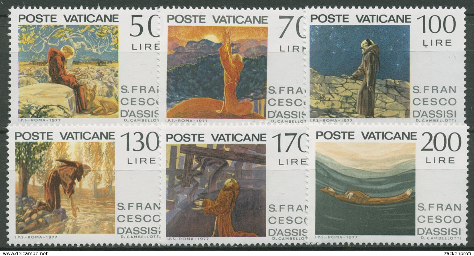 Vatikan 1977 Heiliger Franz Von Assisi Gemälde 695/00 Postfrisch - Nuovi