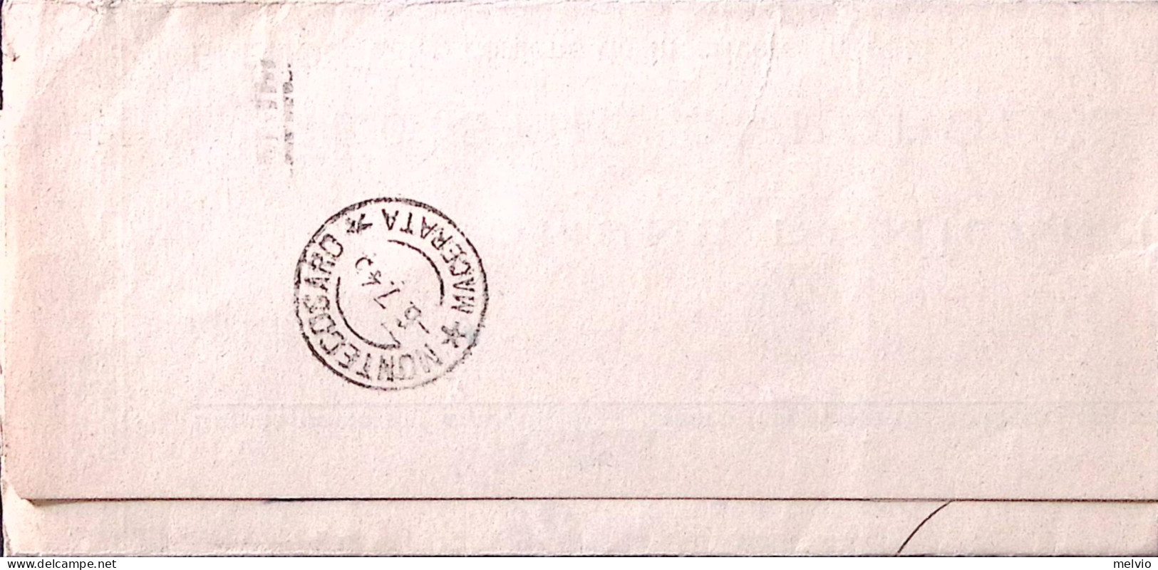 1945-Imperiale Senza Fasci C.50 (538) Isolato Su Piego Milano (27.6) - Poststempel